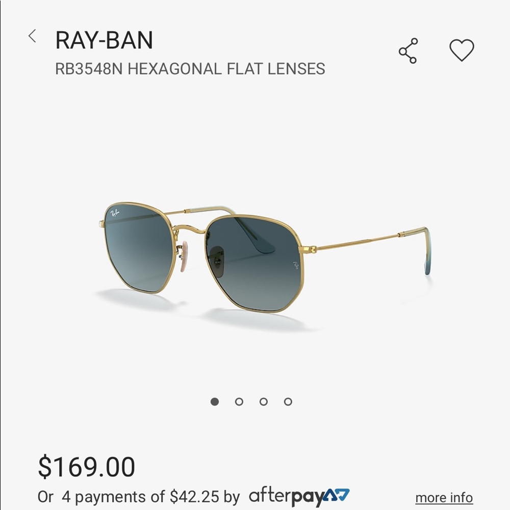 RayBan Hexagon Sunglasses (Blue)
